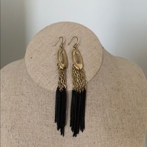 Fringe drop earrings